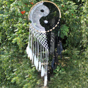 Bali Dreamcatchers - Extra Large Ying Yang D: 50cm  (BDC-20)