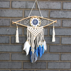 Protection Dream Cather - Sm Macrame Eye Assorted Colours (EyeDC-09)