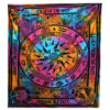Double Cotton Bedspread + Wall Hanging - Circle of Ages  (CBWH-17)