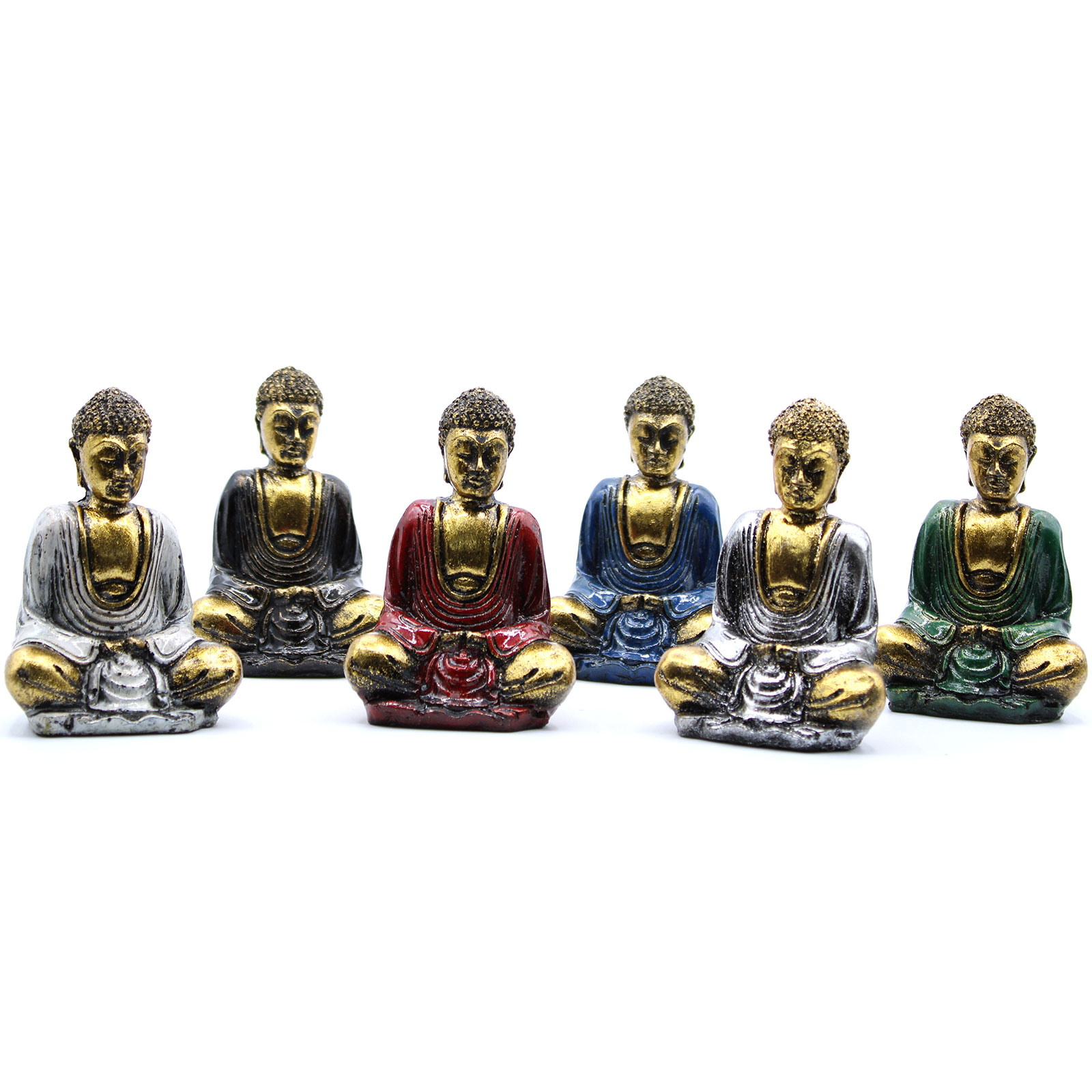 Gold Mini Buddha (Assorted Colours)  (RBud-01)