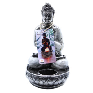 Buddha Candle Holder - White - Medium  (RBud-10)