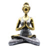 Yoga Lady Figure -  Bronze & Silver 24cm  (YogaL-02)