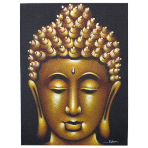 Buddah Painting - Gold Sand Finish  (BAP-01)