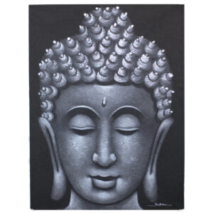 Buddah Painting - Grey Brocade Detail  (BAP-06)