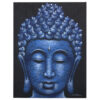 Buddah Painting - Blue Brocade Detail  (BAP-07)