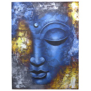 Buddah Painting - Blue Face Abstract  (BAP-11)