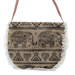 Fab Fringe Bag - Elephant Print  (FFB-09)