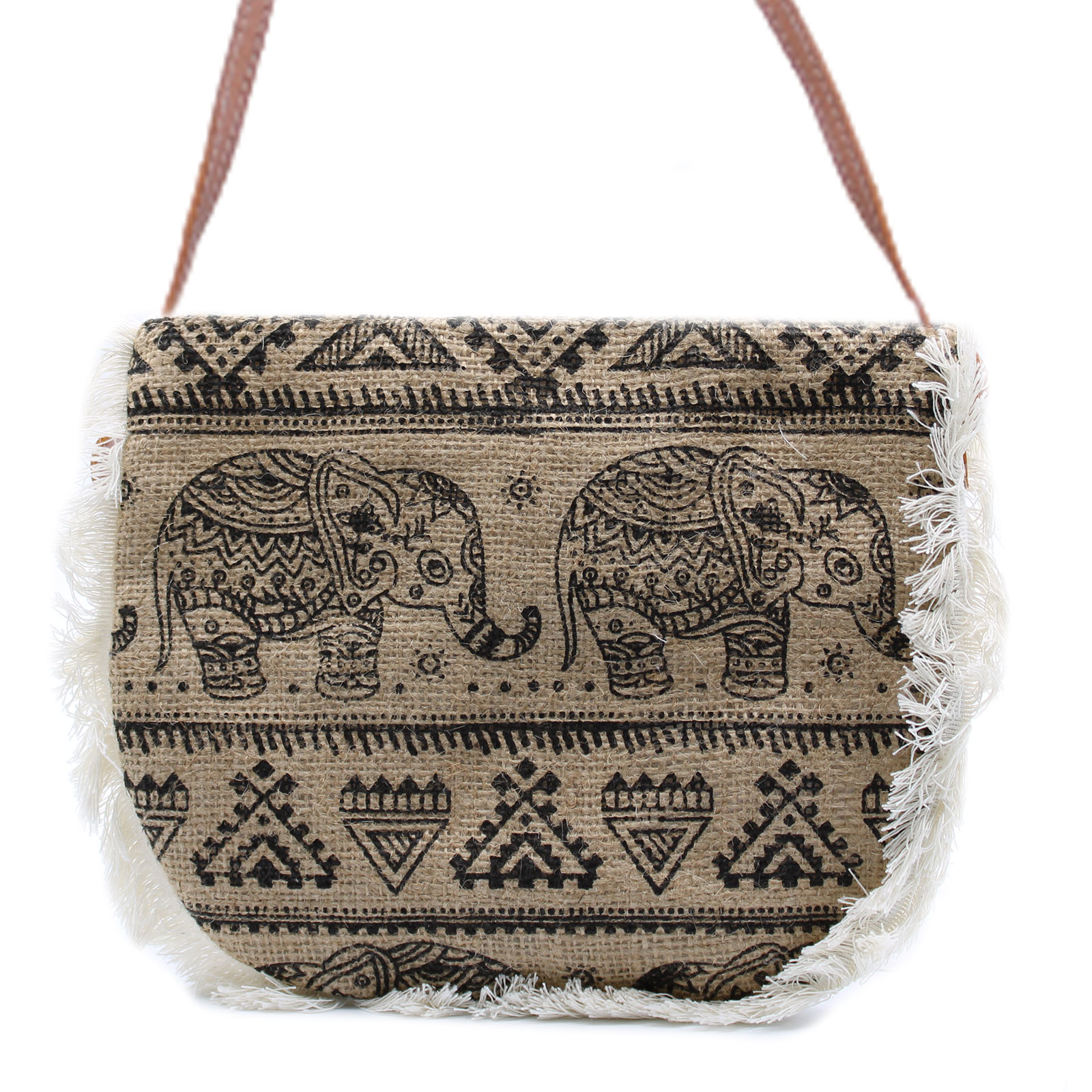 Fab Fringe Bag - Elephant Print (FFB-09)