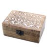 White Washed Wooden Box - 6x4 Slavic Design  (WWIB-03)