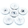 White Washed Incense Holder - Cone and Incense Disc  (WWIH-02)