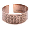 Copper Tibetan Bracelet - Flower of Life  (TMB-02)