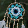 Pastel Blue Macramé Dream Catcher 12cm (asst colours)  (DSMDC-04)