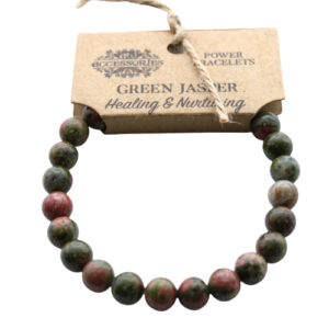 Power Bracelet - Green Jasper  (AWPS-09)