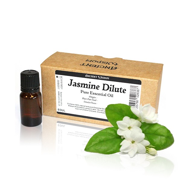 10x 10ml Jasmine Dilute Essential Oil Unlabelled (EOUL-11)