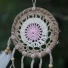 Pastel Pink Macramé Dream Catcher 12cm (asst colours)  (DSMDC-03)