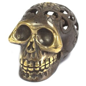 Vintage Brass Skull - Lrg  (BFF-08)