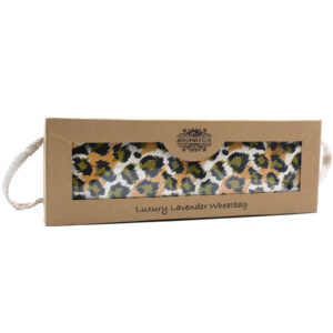 Luxury Lavender  Wheat Bag in Gift Box  - Night Leopard  (AWHBL-10)