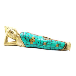 Brass Buddha Figure - Lying Down - 10cm (BBFG-06)