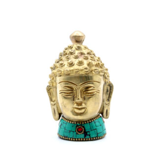 Brass Buddha Figure - Med Head - 8 cm  (BBFG-08)