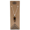Gemstone Flat Pencil Pendant - Tiger Eye  (GPJ-09)