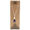 Gemstone Healing Hands Pendant - Amethyst  (GPJ-13)