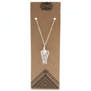 Gemstone Guardian Angel Pendant - Rock Quartz (GPJ-16)