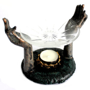 Antique Buddha - Om Hands Oil Burner  (ABC-02)