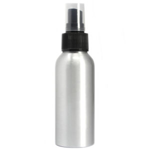100ml Aluminium Bottle with Black Spray Top  (ABot-04)