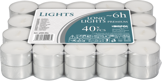 Unscented Tealight - 6h  (TLS-09)