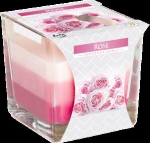 Rainbow Jar Candle - Rose  (RJC-07)