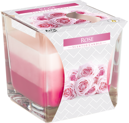 Rainbow Jar Candle - Rose (RJC-07)