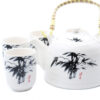Herbal Teapot Set - White Stone Oriental  (TeaP-07)