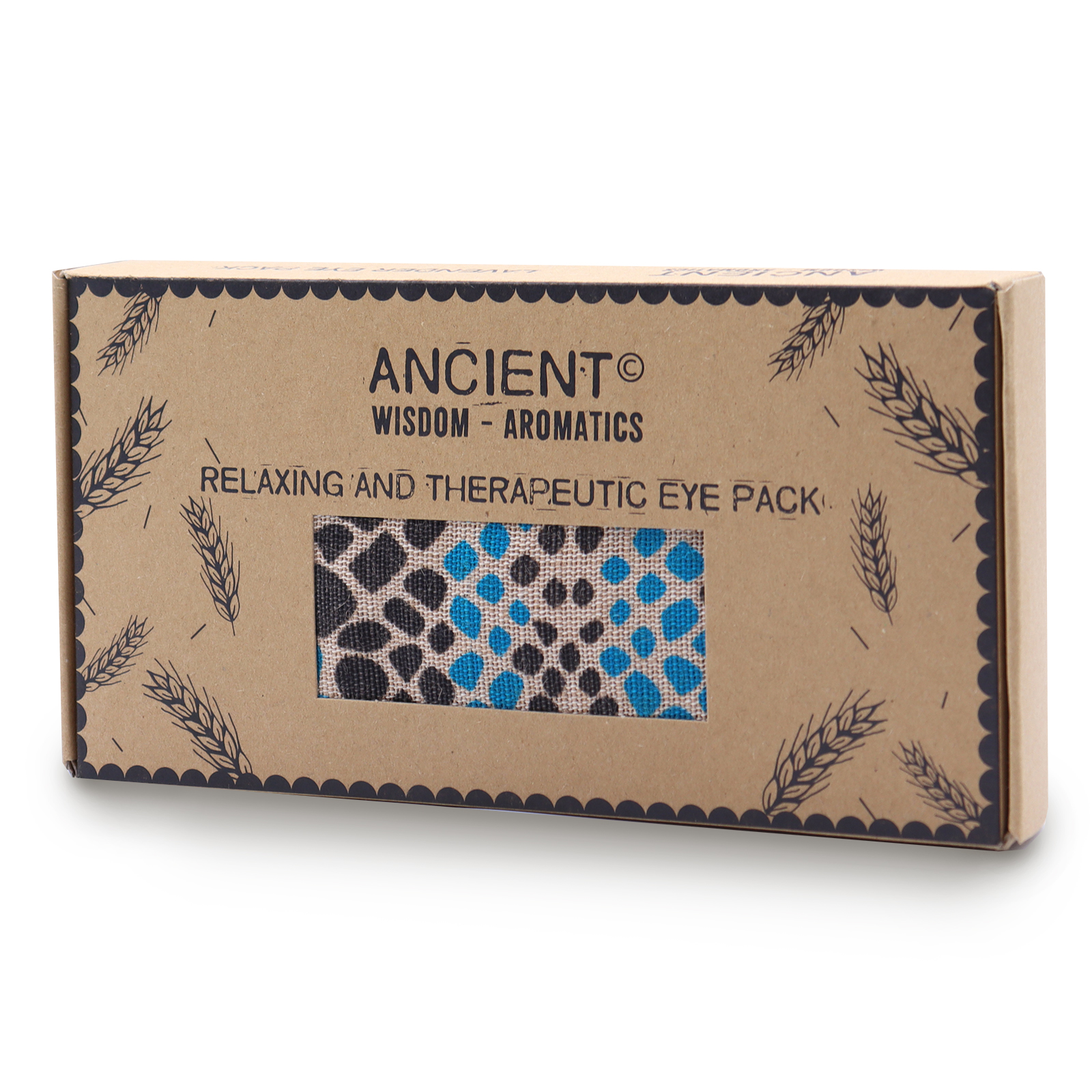 Lavender Natural Cotton and Juco Eye Pillow in Gift Box - Blue Viper  (CEyeP-02)