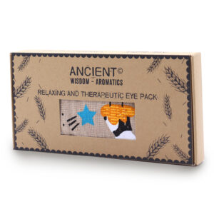 Lavender Natural Cotton and Juco Eye Pillow in Gift Box - Sleepy Panda (CEyeP-04)