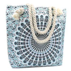 Rope Handle Mandela Bag - Sky Blue  (MAND-04)