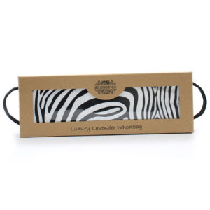 Luxury Lavender  Wheat Bag in Gift Box  - Zebra  (AWHBL-13)