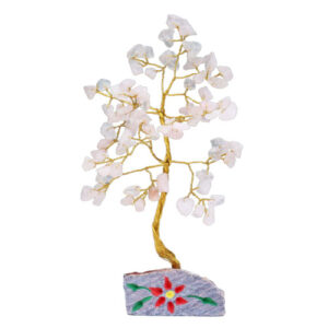 Rose Quartz Gemstone Tree - 80 Stones  (IGemT-05)