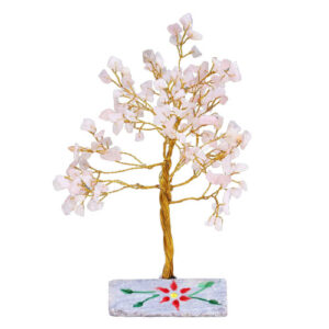 Rose Quartz Gemstone Tree - 160 Stones (IGemT-13)