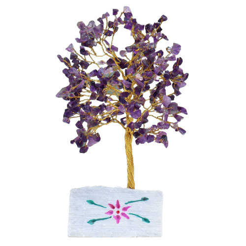 Amethyst Gemstone Tree - 320 Stones  (IGemT-17)