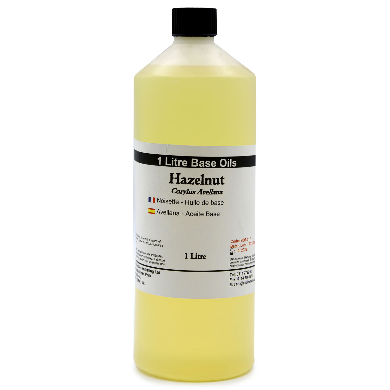 Hazelnut Oil - 1 Litre (BOz-17)