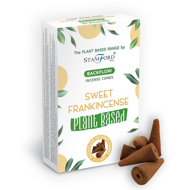 Plant Based Backflow Incense Cones - Sweet Frankincense  (SPBBF-11)