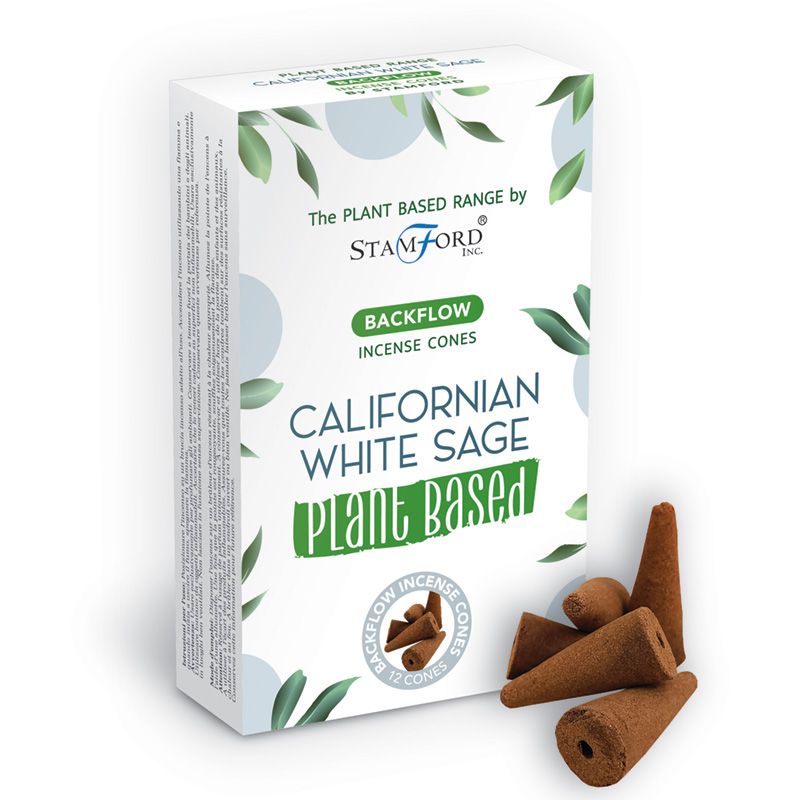 Plant Based Backflow Incense Cones - Californian White Sage  (SPBBF-01)