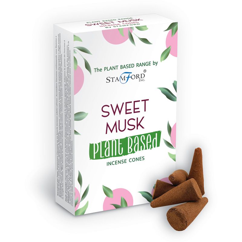 Plant Based Incense Cones - Sweet Musk  (SPBiC-06)