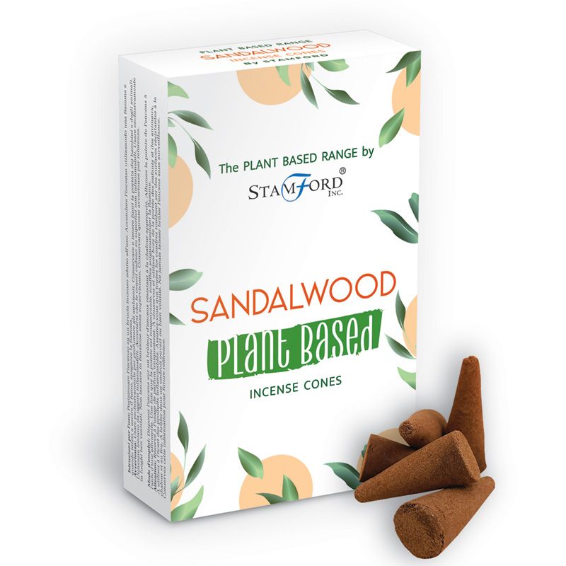 Plant Based Incense Cones - Sandalwood  (SPBiC-04)