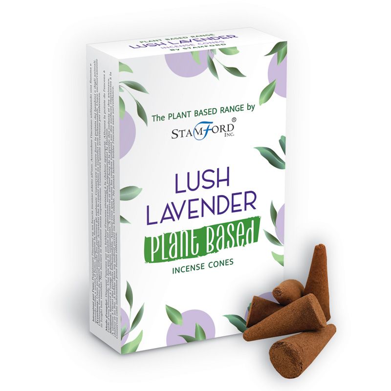 Plant Based Incense Cones - Lush Lavender  (SPBiC-03)