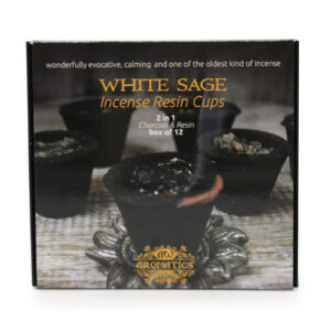 Box of 12 Resin Cups - White Sage  (Rcup-04)
