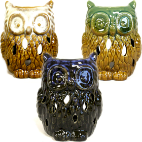 Classic Rustic Oil Burner - Owl (assorted)  (OBCS-01DS)