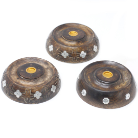 Cone & Stick Burner- Asst Design - Mango Wood  (ISH-148M)
