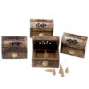 Mini Incense Cone Smoke Box - Mango Wood  (ISH-135M)