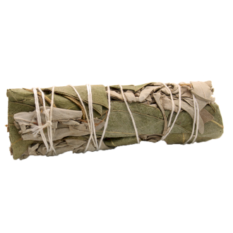 Smudge Stick - White Sage & Cedar 10cm  (MSage-15)